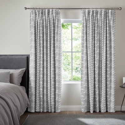 Product photograph of Diaz Silver Curtain from Choice Furniture Superstore