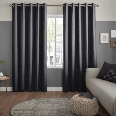 Product photograph of Jenson Charcoal Curtain from Choice Furniture Superstore