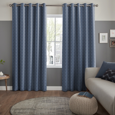 Product photograph of Matip Indigo Curtain from Choice Furniture Superstore