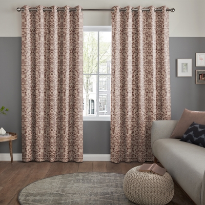 Product photograph of Nunez Claret Curtain from Choice Furniture Superstore