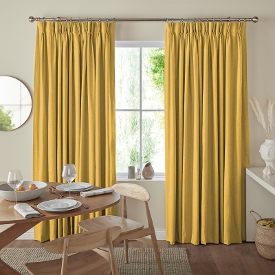 Product photograph of Riyad Buttercup Curtain from Choice Furniture Superstore