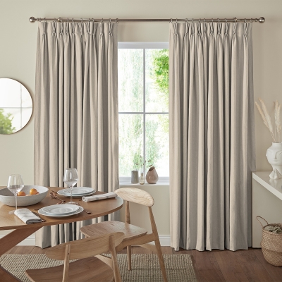 Product photograph of Romero Hessian Curtain from Choice Furniture Superstore