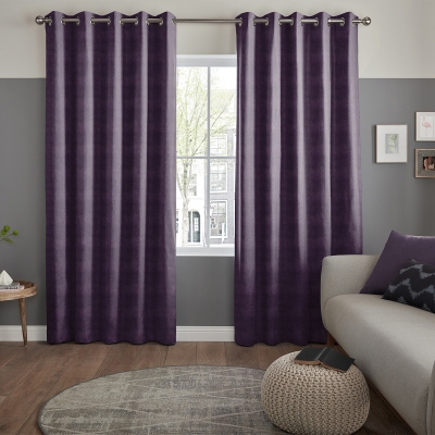 Product photograph of Rudiger Aubergine Curtain from Choice Furniture Superstore