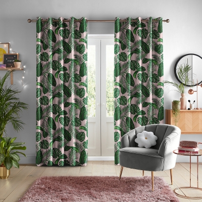 Product photograph of Skinny Dip Dominica Pink Curtain from Choice Furniture Superstore