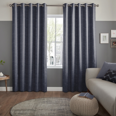 Product photograph of Tyson Indigo Curtain from Choice Furniture Superstore