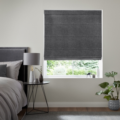 Product photograph of Ruben Smoke Roman Blind from Choice Furniture Superstore