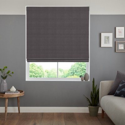 Product photograph of Dier Slate Roman Blind from Choice Furniture Superstore
