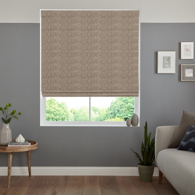 Product photograph of Grant Taupe Roman Blind from Choice Furniture Superstore