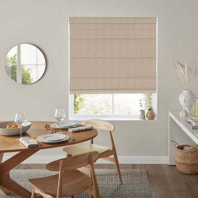 Product photograph of Mata Taupe Roman Blind from Choice Furniture Superstore