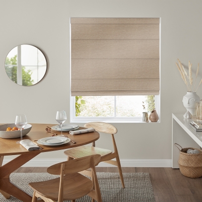 Product photograph of Riyad Wheat Roman Blind from Choice Furniture Superstore
