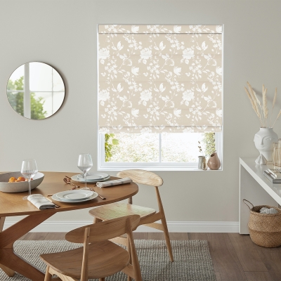 Product photograph of Booth Cream Roman Blind from Choice Furniture Superstore