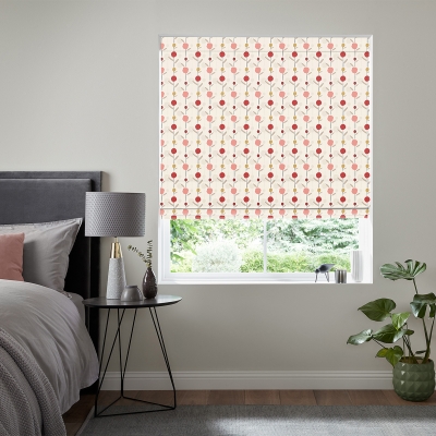 Product photograph of Bowen Cherry Roman Blind from Choice Furniture Superstore