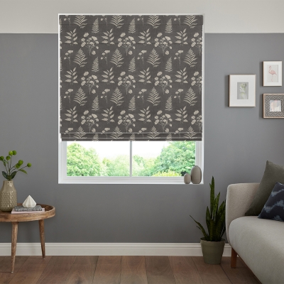 Product photograph of Carrasco Smoke Roman Blind from Choice Furniture Superstore