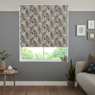 Product photograph of Laimer Rust Roman Blind from Choice Furniture Superstore