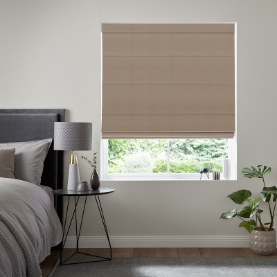 Product photograph of Casey Caramel Roman Blind from Choice Furniture Superstore