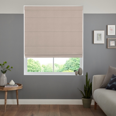 Product photograph of Casey Haze Roman Blind from Choice Furniture Superstore