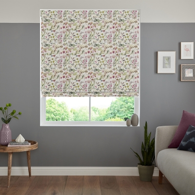 Product photograph of Giles Fuchsia Roman Blind from Choice Furniture Superstore