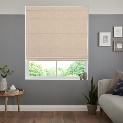 Product photograph of Ilkay Champagne Roman Blind from Choice Furniture Superstore