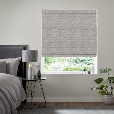 Product photograph of Tarik Graphite Roman Blind from Choice Furniture Superstore