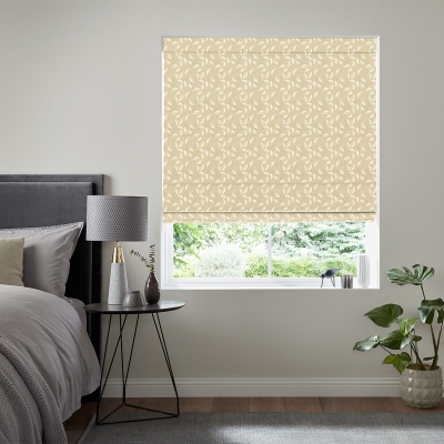 Product photograph of Conte Gold Roman Blind from Choice Furniture Superstore