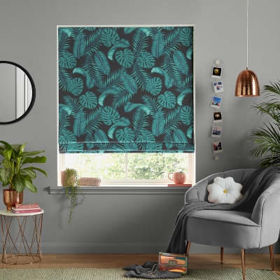 Product photograph of Dominica Midnight Roman Blind from Choice Furniture Superstore