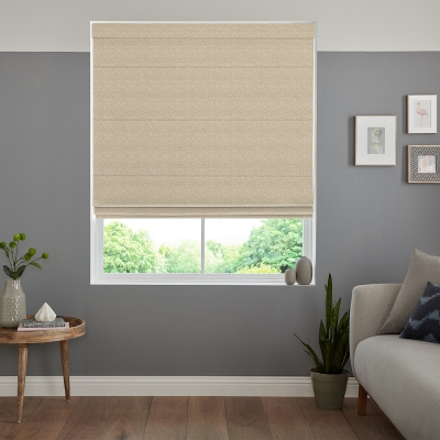 Product photograph of Kane Oyster Roman Blind from Choice Furniture Superstore