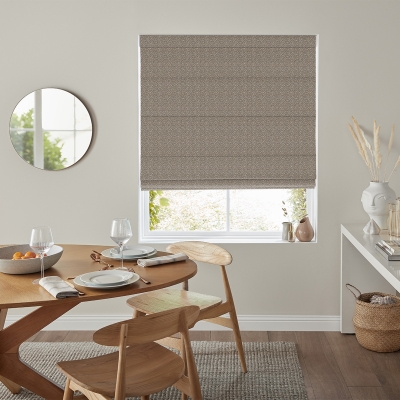 Product photograph of Kane Putty Roman Blind from Choice Furniture Superstore
