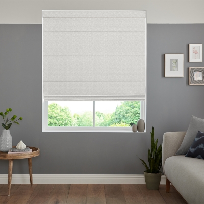 Product photograph of Lorris Platinum Roman Blind from Choice Furniture Superstore
