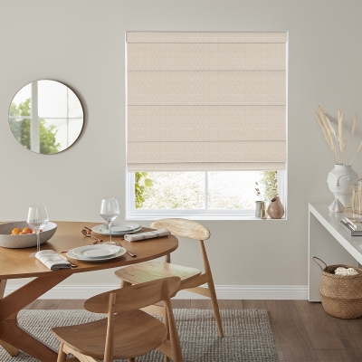 Product photograph of Lorris Taupe Roman Blind from Choice Furniture Superstore