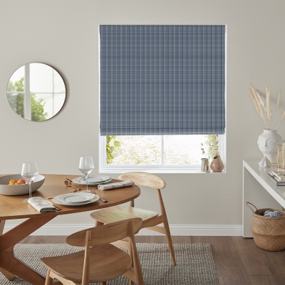 Product photograph of Palmer Indigo Roman Blind from Choice Furniture Superstore
