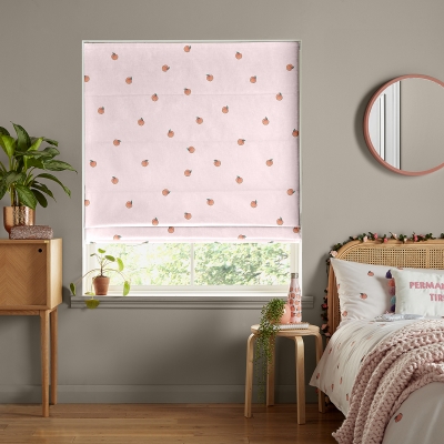 Product photograph of Peachy Pink Roman Blind from Choice Furniture Superstore