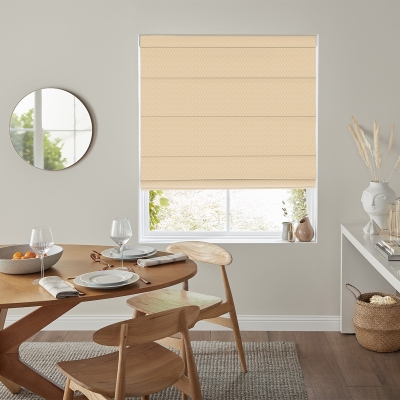 Product photograph of Skipp Champagne Roman Blind from Choice Furniture Superstore