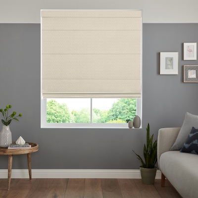 Product photograph of Skipp Ivory Roman Blind from Choice Furniture Superstore