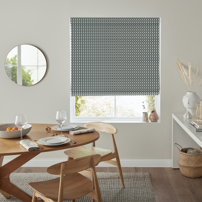 Product photograph of Dallo Aqua Roman Blind from Choice Furniture Superstore