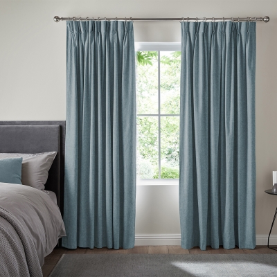 Product photograph of Ruben Teal Curtain from Choice Furniture Superstore