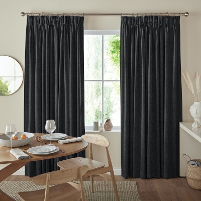 Product photograph of Virgil Charcoal Curtain from Choice Furniture Superstore