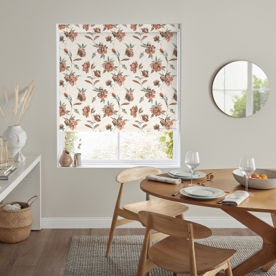 Product photograph of Avi Deep Orange Roller Blind from Choice Furniture Superstore