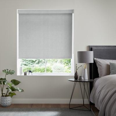 Product photograph of Duke White Roller Blind from Choice Furniture Superstore