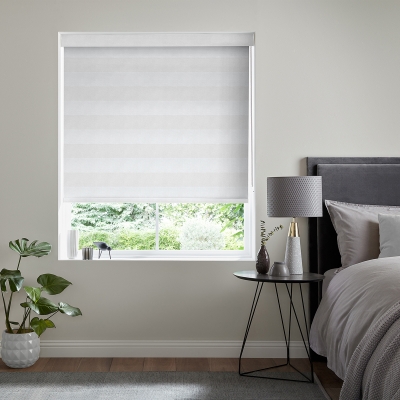 Product photograph of Linden Silver Roller Blind from Choice Furniture Superstore