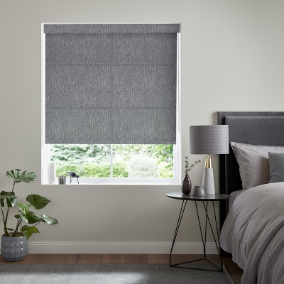 Product photograph of Quill Slate Roller Blind from Choice Furniture Superstore