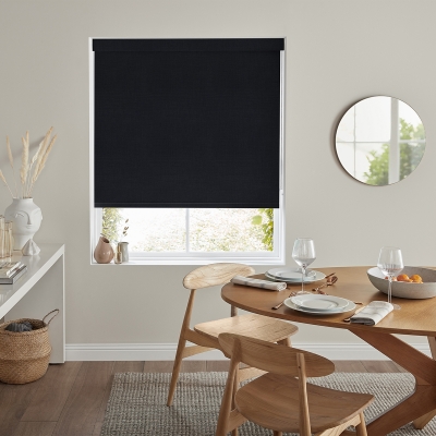 Product photograph of Rosa Black Roller Blind from Choice Furniture Superstore