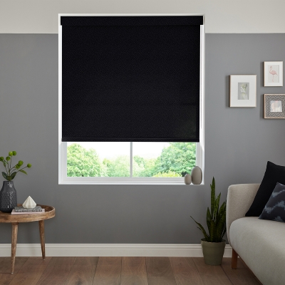 Product photograph of Ryland Black Roller Blind from Choice Furniture Superstore