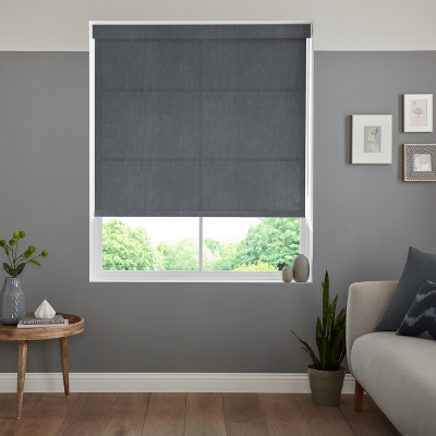 Product photograph of Ceres Charcoal Roller Blind from Choice Furniture Superstore