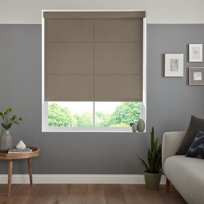 Product photograph of Hermoso Chocolate Roller Blind from Choice Furniture Superstore