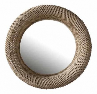 Product photograph of Salou Tokio Weave Round Wall Mirror from Choice Furniture Superstore