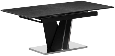 Product photograph of Adele Dark Grey Ceramic Top 180cm-220cm Extending Dining Table from Choice Furniture Superstore