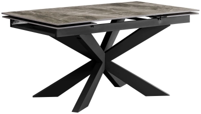 Boston Light Grey Ceramic Top 160cm240cm Extending Dining Table