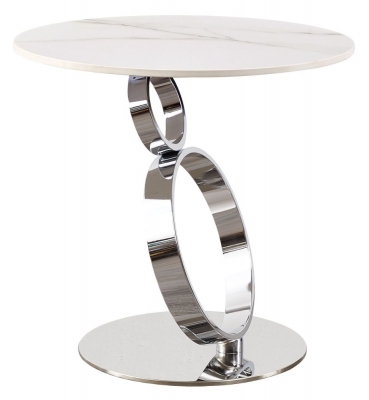 Product photograph of Sofia Rings Ceramic Top Side Table from Choice Furniture Superstore
