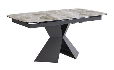 Product photograph of Florence Light Grey Ceramic Top 160cm-200cm Extending Dining Table from Choice Furniture Superstore