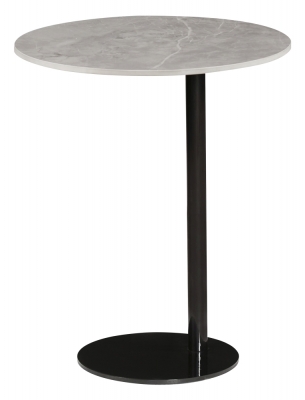 Product photograph of Hayes Grey Ceramic Top Side Table from Choice Furniture Superstore